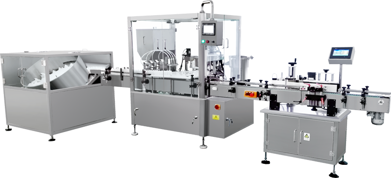 ZHX-YTX全自動液體灌裝旋蓋貼標(biāo)生產(chǎn)線