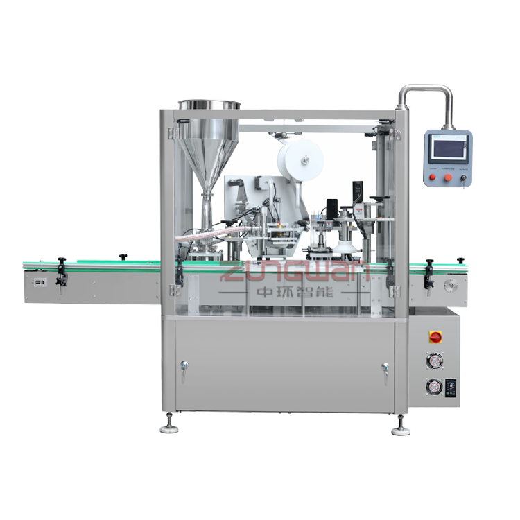 ZHL-F40藥膏瓶裝灌裝鋁膜封口旋蓋機(jī)