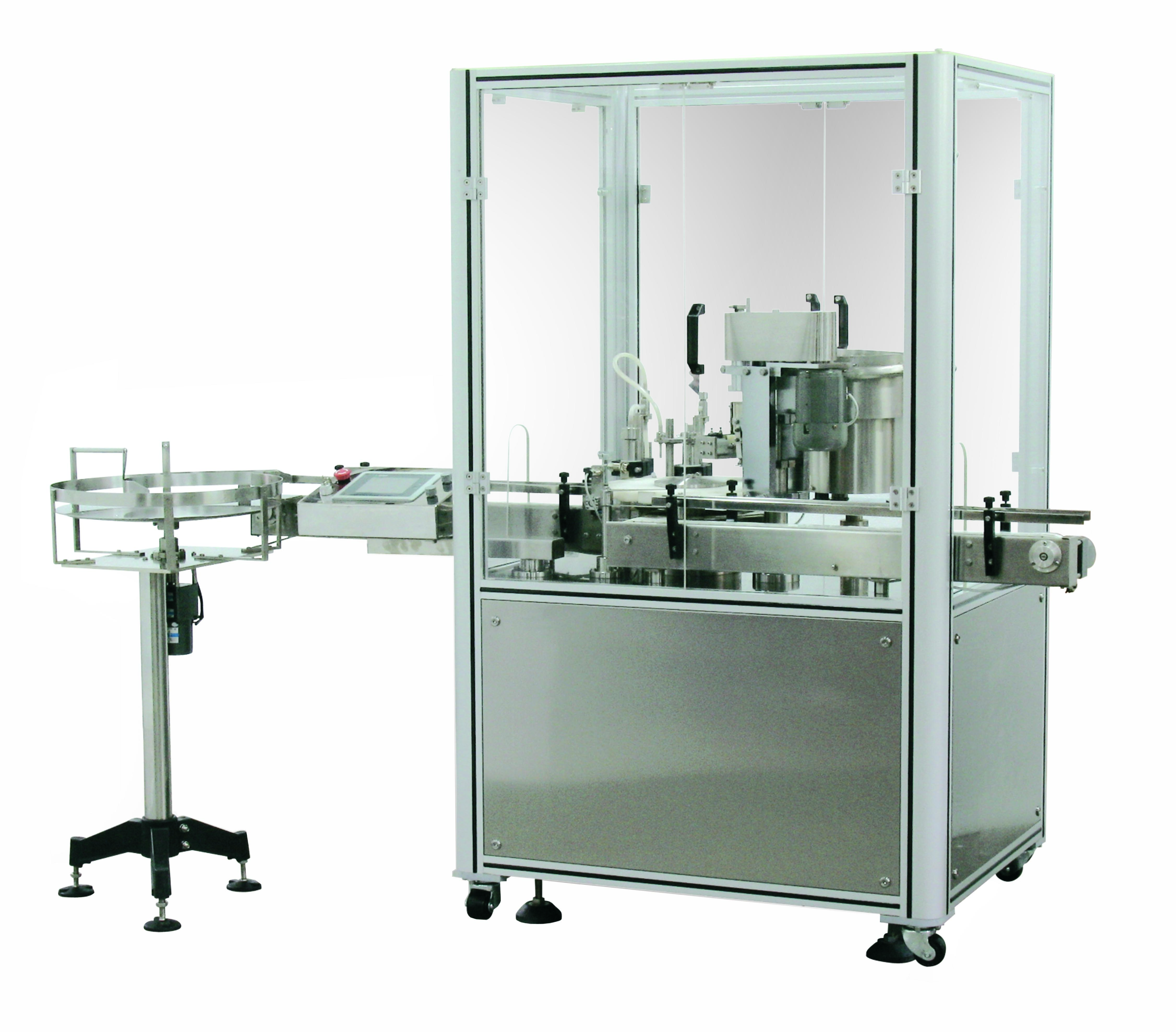 ZHR-DGW全自動(dòng)乳液單工位灌裝旋蓋機(jī)