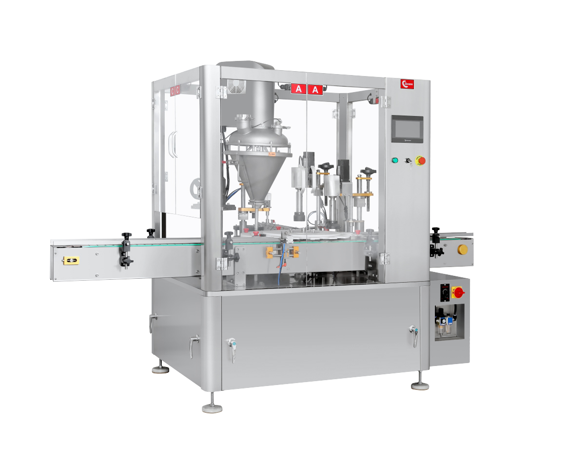 ZHF-SGW全自動(dòng)雙工位粉末灌裝旋蓋機(jī)