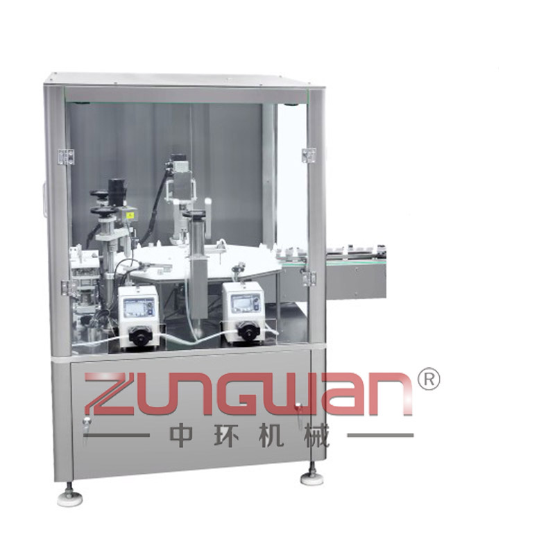 浙江噴霧劑灌裝機(jī)，液體灌裝旋蓋聯(lián)動機(jī)生產(chǎn)線